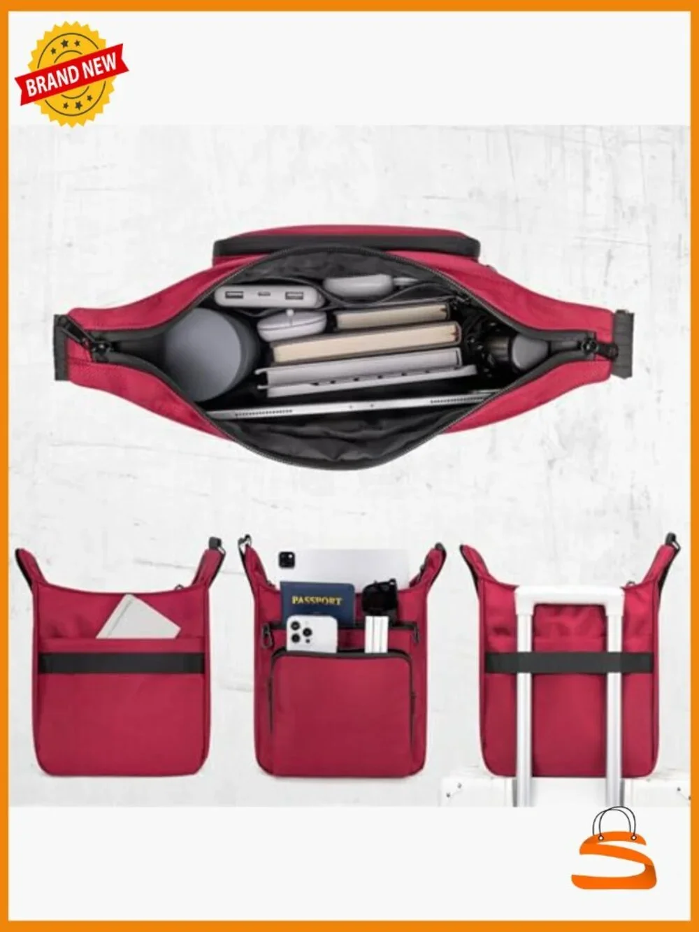 Anti Theft Sling Backpack Crossbody Shoulder Bag Travel Work